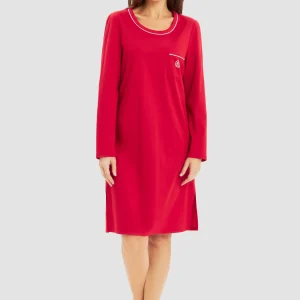 Féraud Nachthemd met Rode Contrastdetails – 3251238