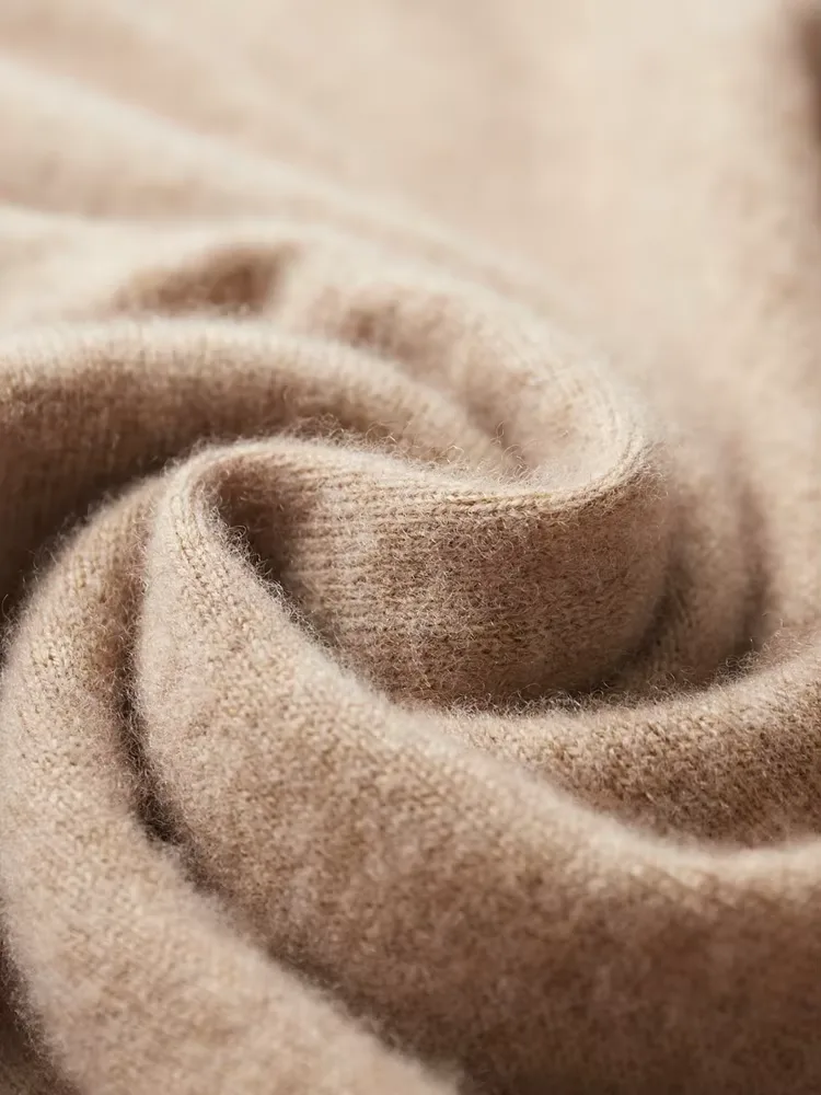 Hoodie van 100% cashmere met capuchon en trekkoord - Afbeelding 9