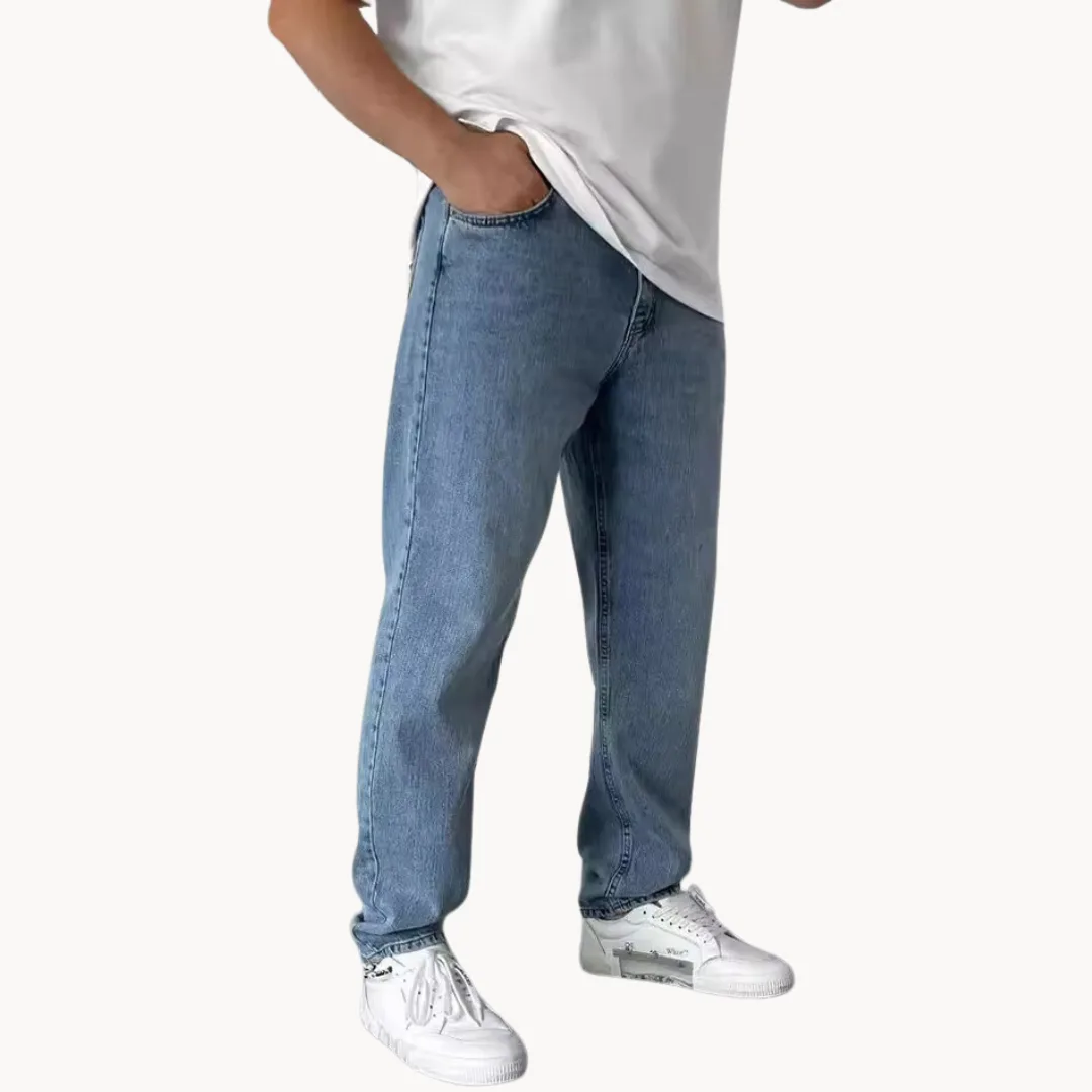 Casual heren jeans met lichte wassing - Afbeelding 7