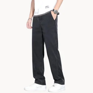 Losse comfortabele nette broek met zijzakken