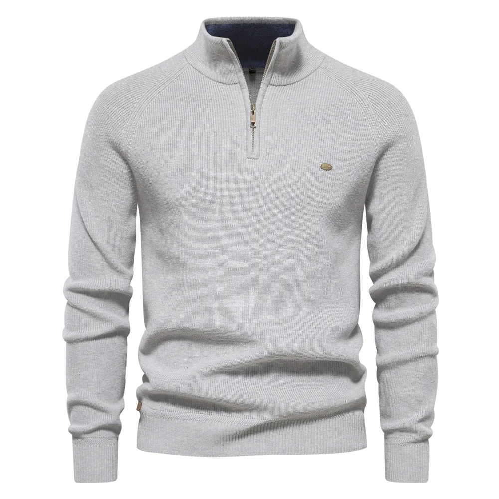 Hugo Luxe half zip trui met opstaande kraag - Afbeelding 2