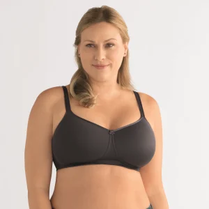 44023 Amoena Mara voorgevormde prothesebh zonder beugel donkergrijs