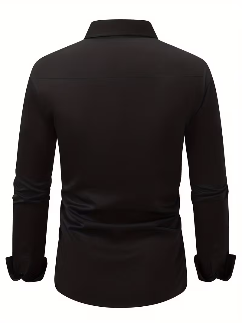 Overhemd met geometrisch patroon en slim fit - Afbeelding 9