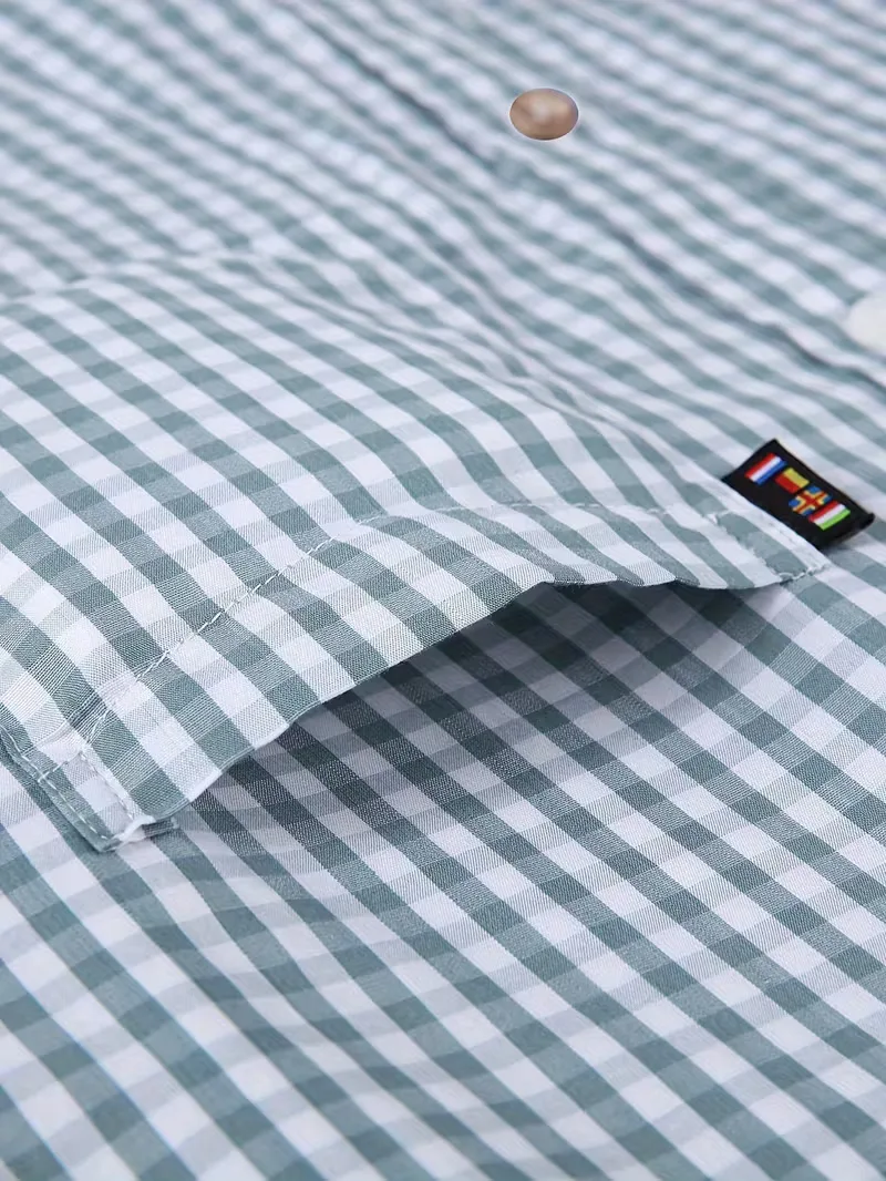 Overhemd met geruit patroon en borstzak - Afbeelding 6
