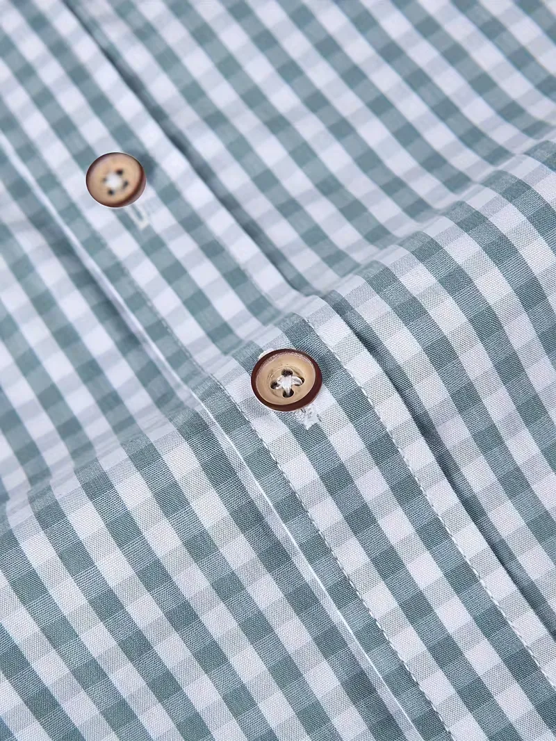 Overhemd met geruit patroon en borstzak - Afbeelding 7