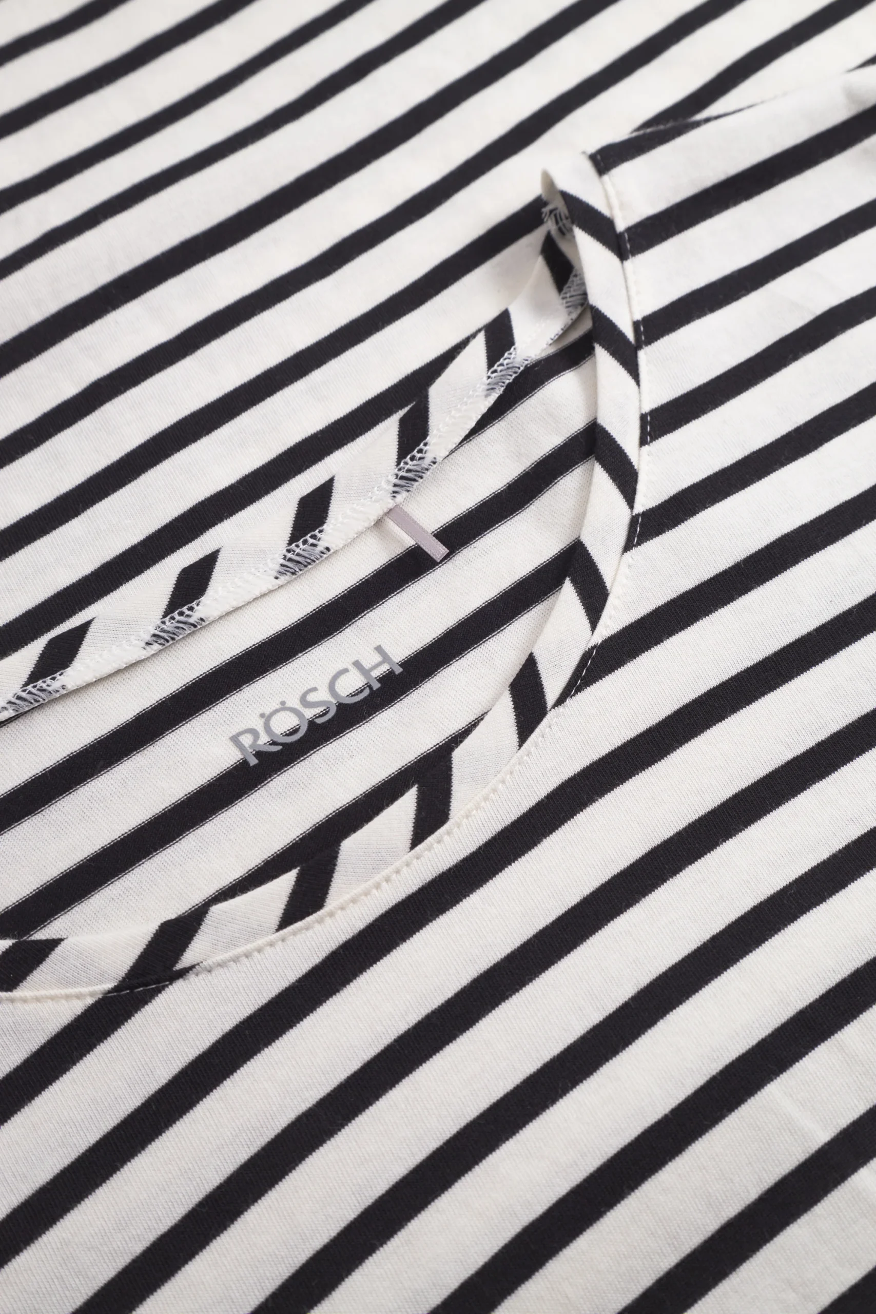 Rösch Damespyjama Zwart-Wit Gestreept – 1253720 - Afbeelding 4