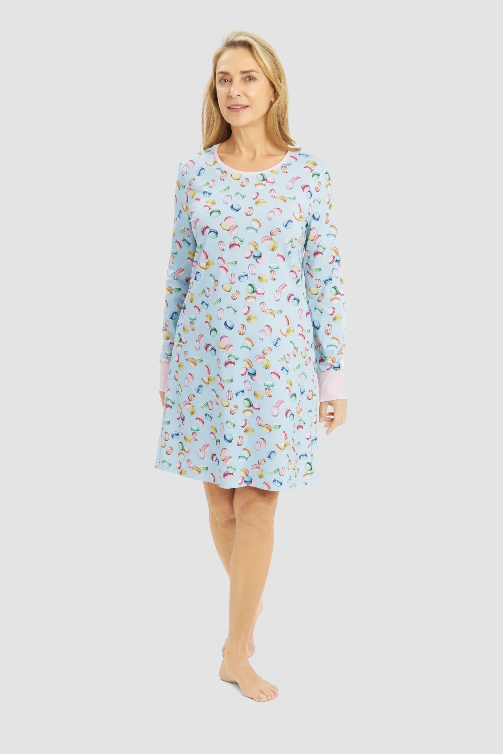 Rösch Nachthemd met Macaron-Alloverprint – 1253567 - Afbeelding 2