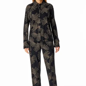 Schiesser  - Pyjama Lang - Zwart - 181895-000
