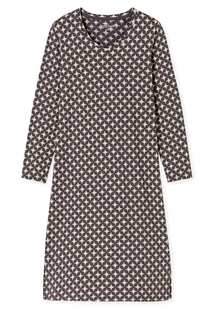 Schiesser - Nachthemd - donkergrijs - 181985-207 - Afbeelding 7