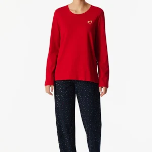 Schiesser - Pyjama Lang - Rood - 183205-500