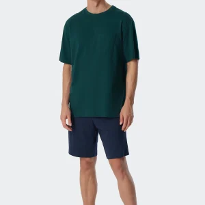 179100-702 Schiesser heren shortama met borstzakje