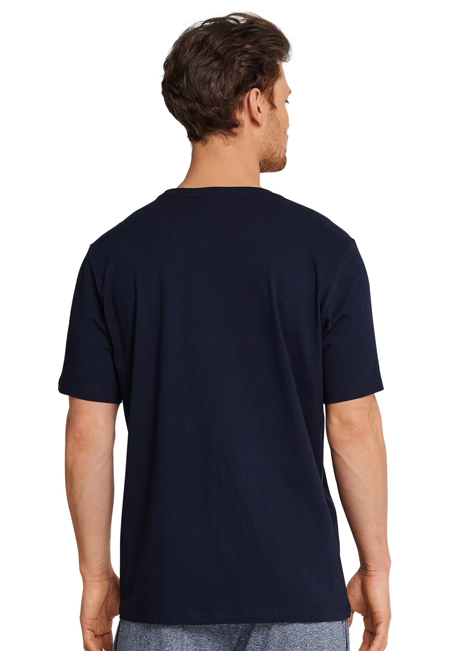 163832-803 Schiesser heren T-Shirt donkerblauw - Afbeelding 3