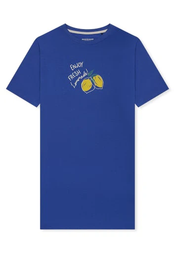 Schiesser Casual Fashion Dames Nachthemd – Korte Mouw Lemon Royal - 183571-819 - Afbeelding 5