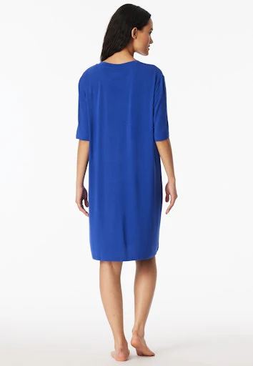 Schiesser Casual Fashion Dames Nachthemd – Korte Mouw Lemon Royal - 183571-819 - Afbeelding 3