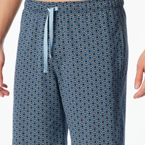 Schiesser Mix+ Relax – Heren Bermuda Pacific Blue met Patroon 182186