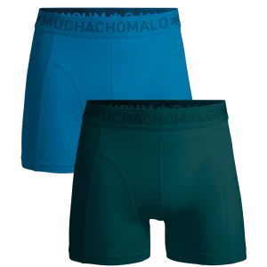Muchachomalo Heren 2-pack Boxershorts Groen - Blauw