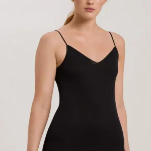 Hanro V-hals Spaghetti top_ Cotton Seamless_071601