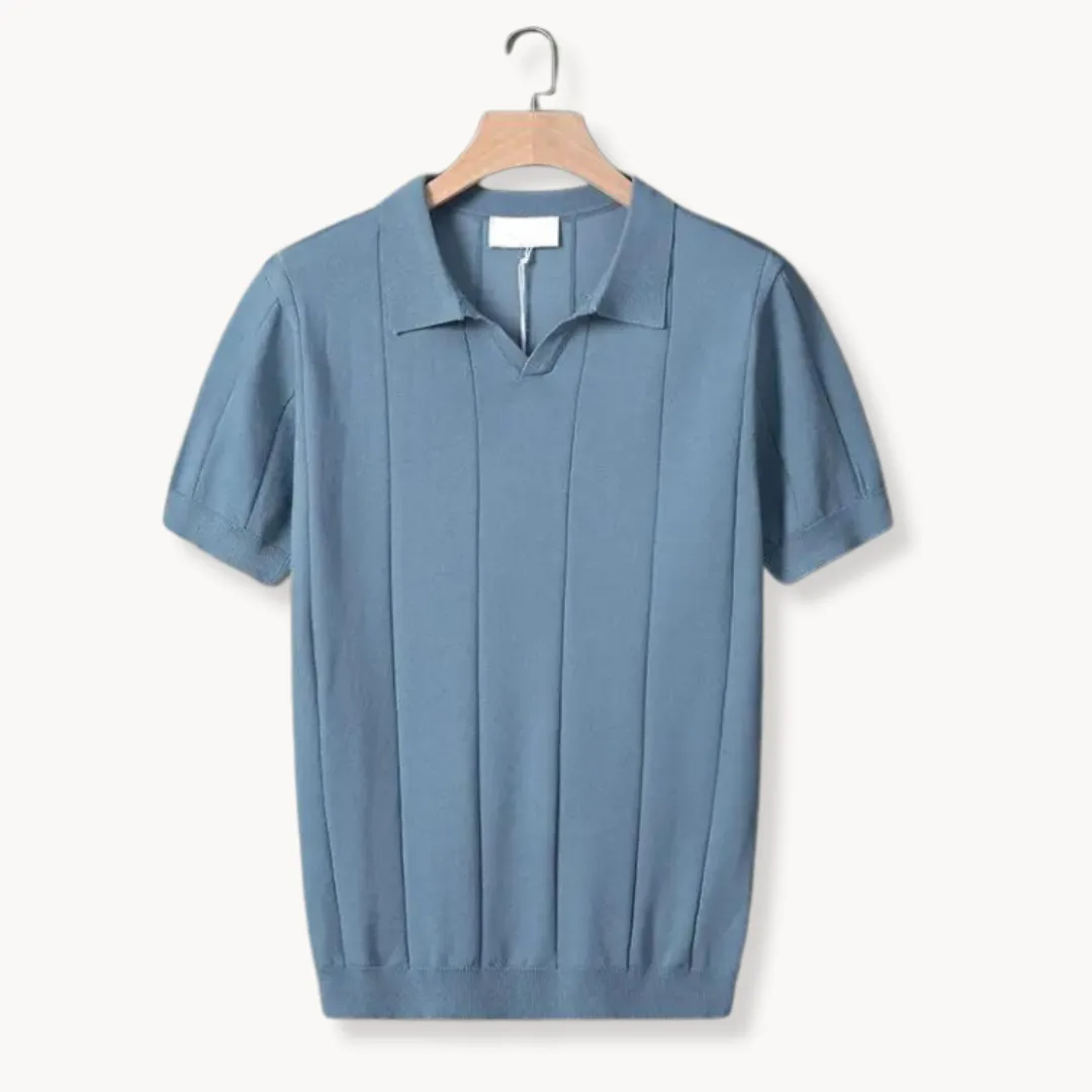 Hugo | Slim fit polo met korte mouwen en verticale ribbels - Afbeelding 2
