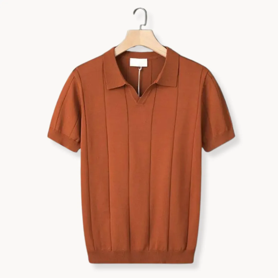 Hugo | Slim fit polo met korte mouwen en verticale ribbels - Afbeelding 8