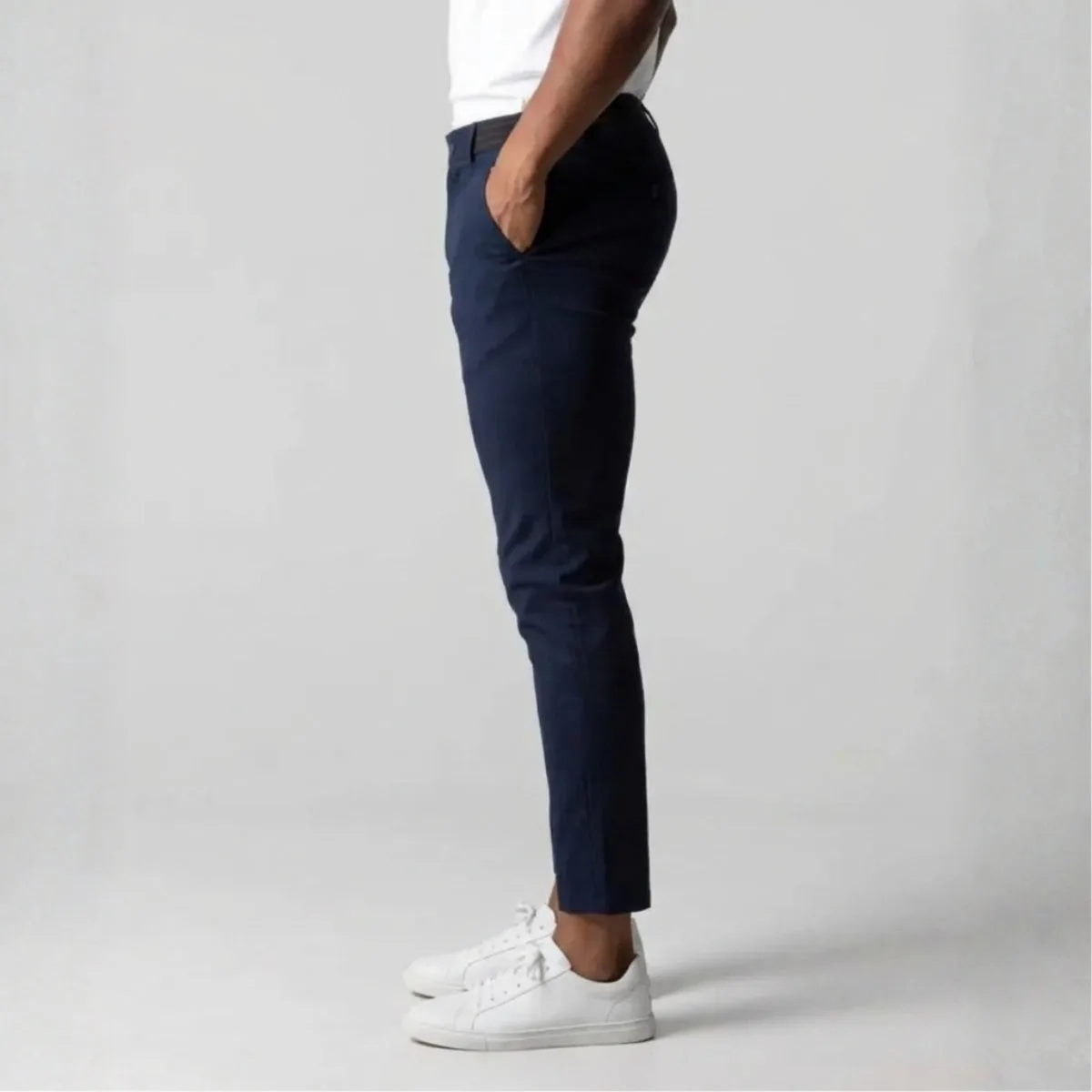 Slim fit stretch chino met elastische tailleband - Afbeelding 5