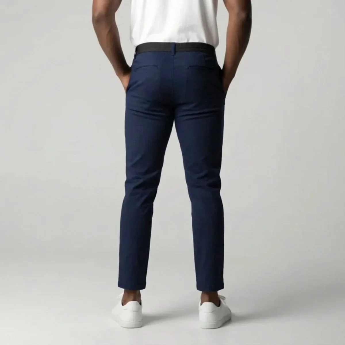 Slim fit stretch chino met elastische tailleband - Afbeelding 6