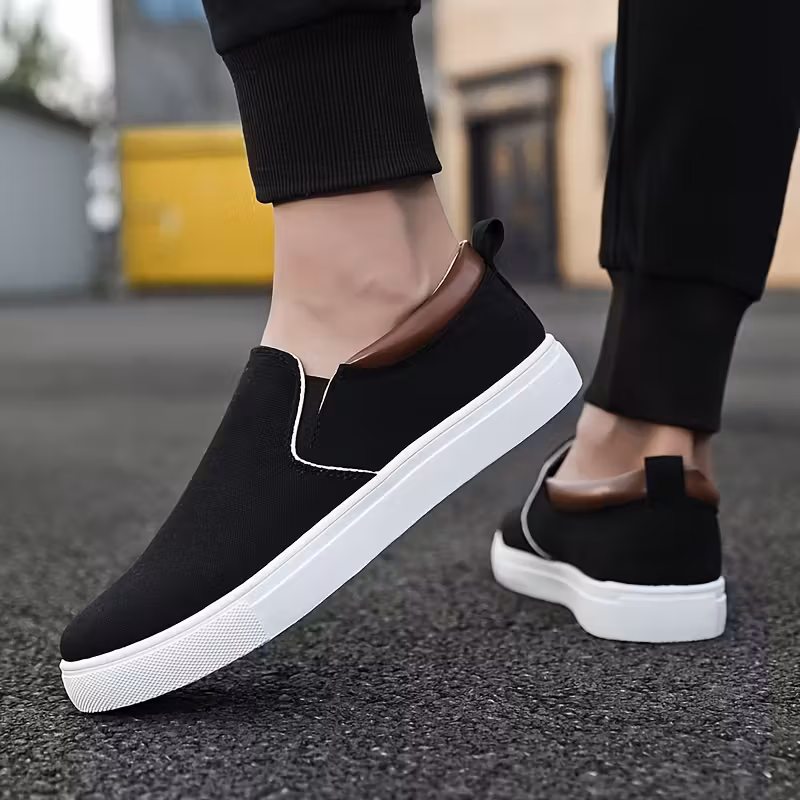 Instappers met ademend canvas en elastische opening