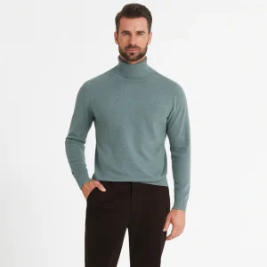 Trui met hoge turtleneck kraag en lange mouwen
