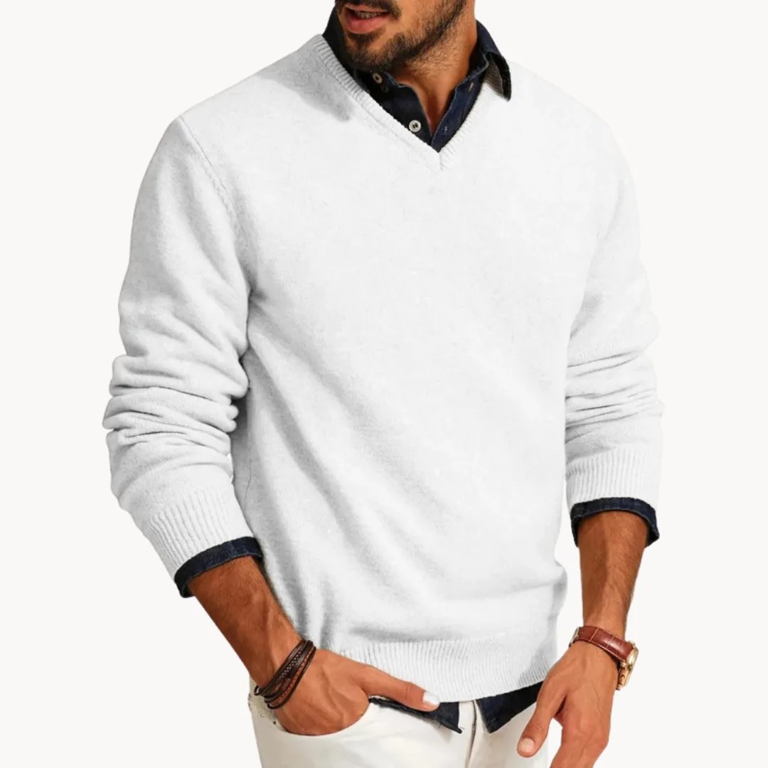 Hugo | V-hals trui met lange mouwen en ribgebreide afwerking - Afbeelding 7