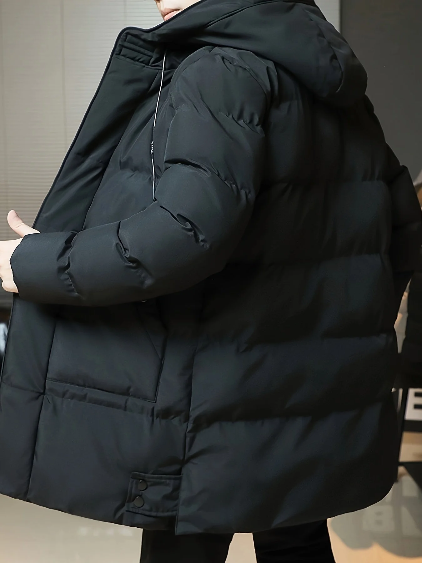 Cas | Warme dikke gewatteerde winterjas voor heren - Afbeelding 5