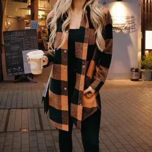 Cora- Modieus Geruit Overhemd