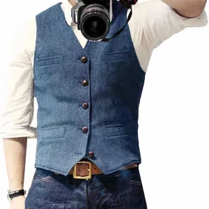 Daan | Stijlvol heren gilet met knopen