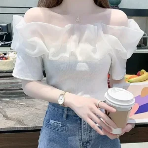 Charmante Off-Shoulder Zomerblouse
