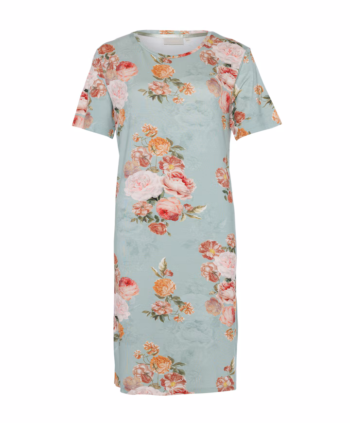 Essenza Emmy Orianna Nightdress short sleeve Dusty teal