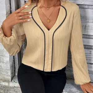 Elegante top met lange mouwen