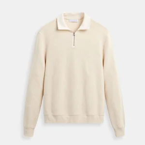 Emiel | Klassieke gebreide wol ziptrui