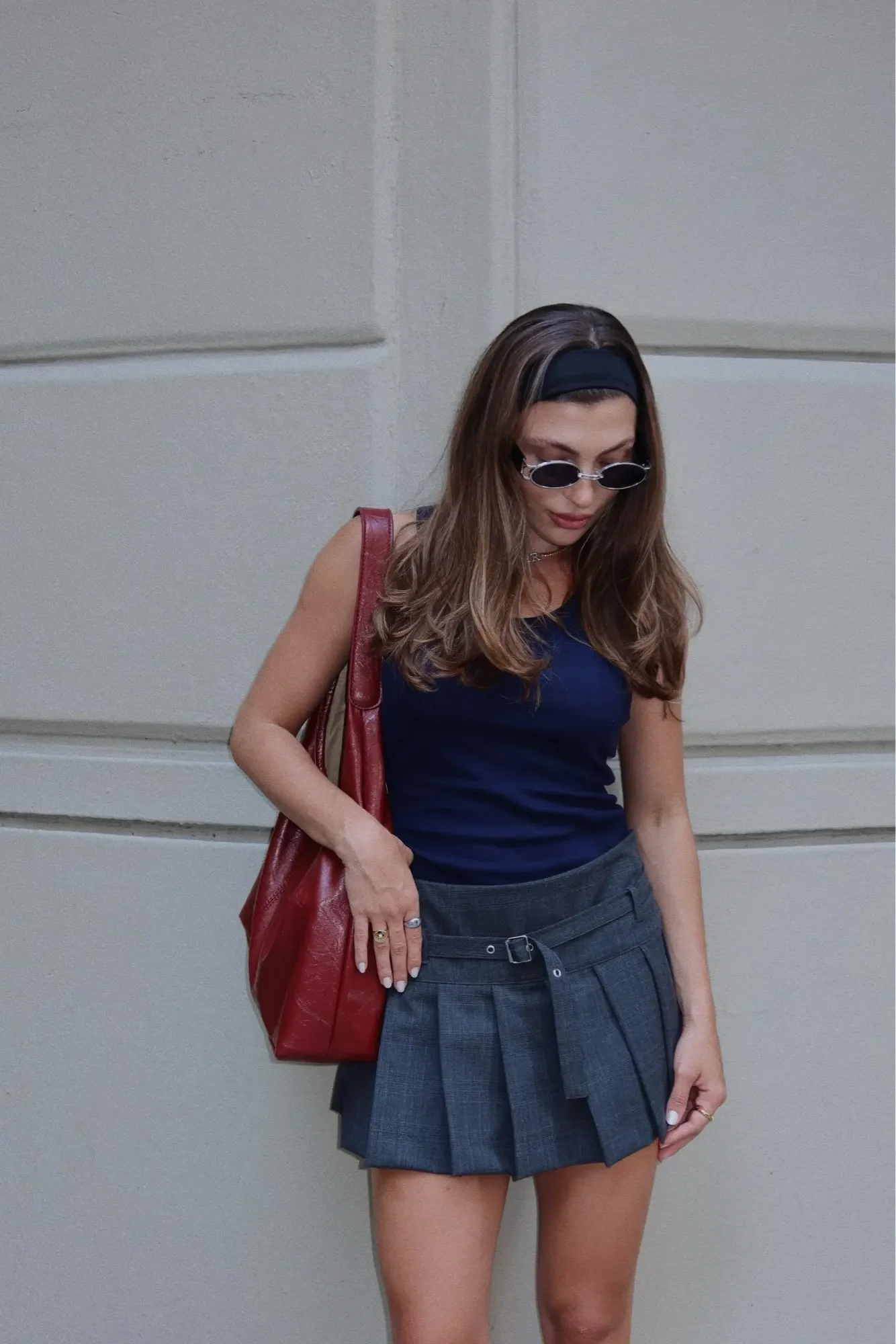 Emma | Grote leren schoudertas voor dames - Afbeelding 4