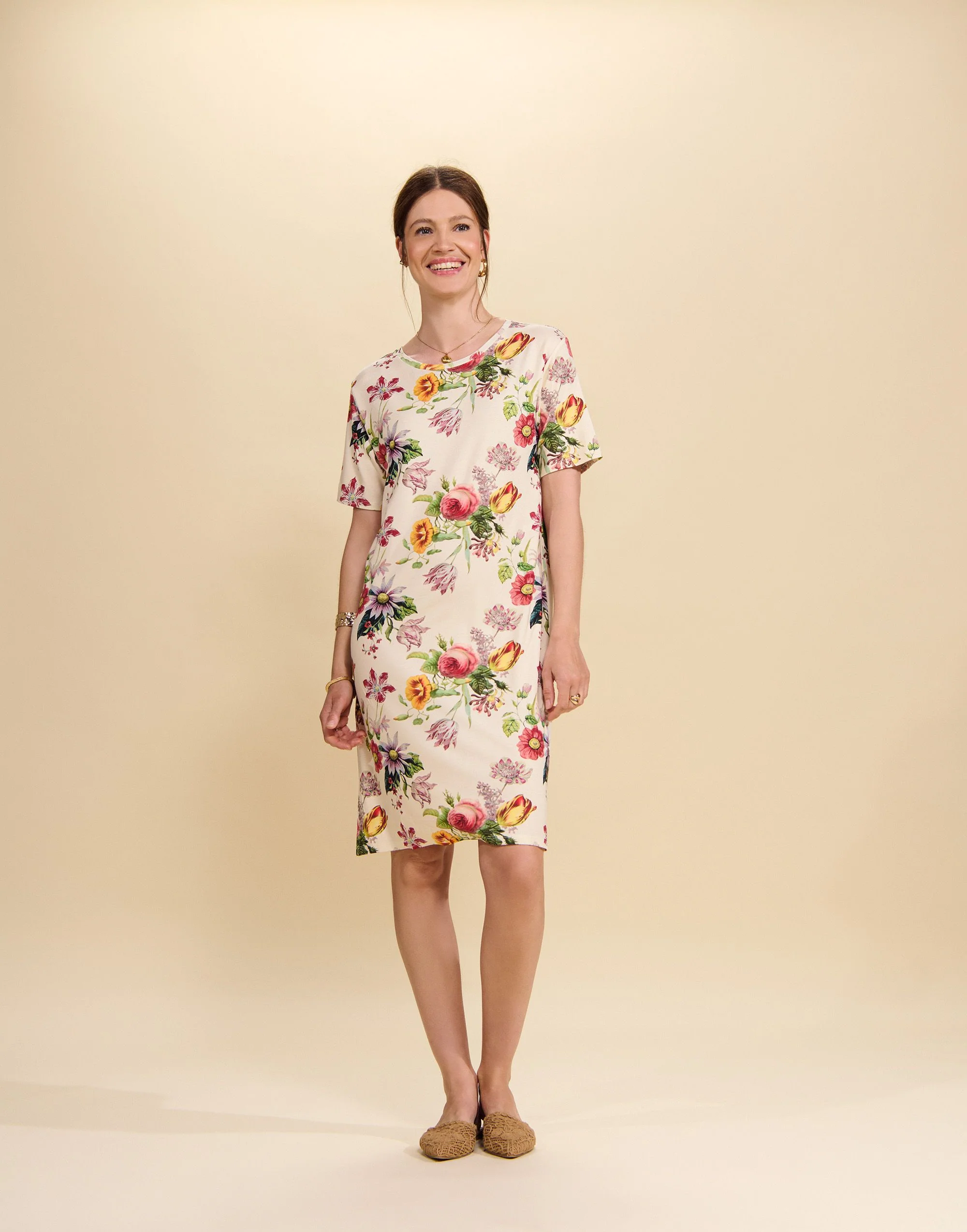 Essenza Emmy Florea Nightdress short sleeve Vanilla