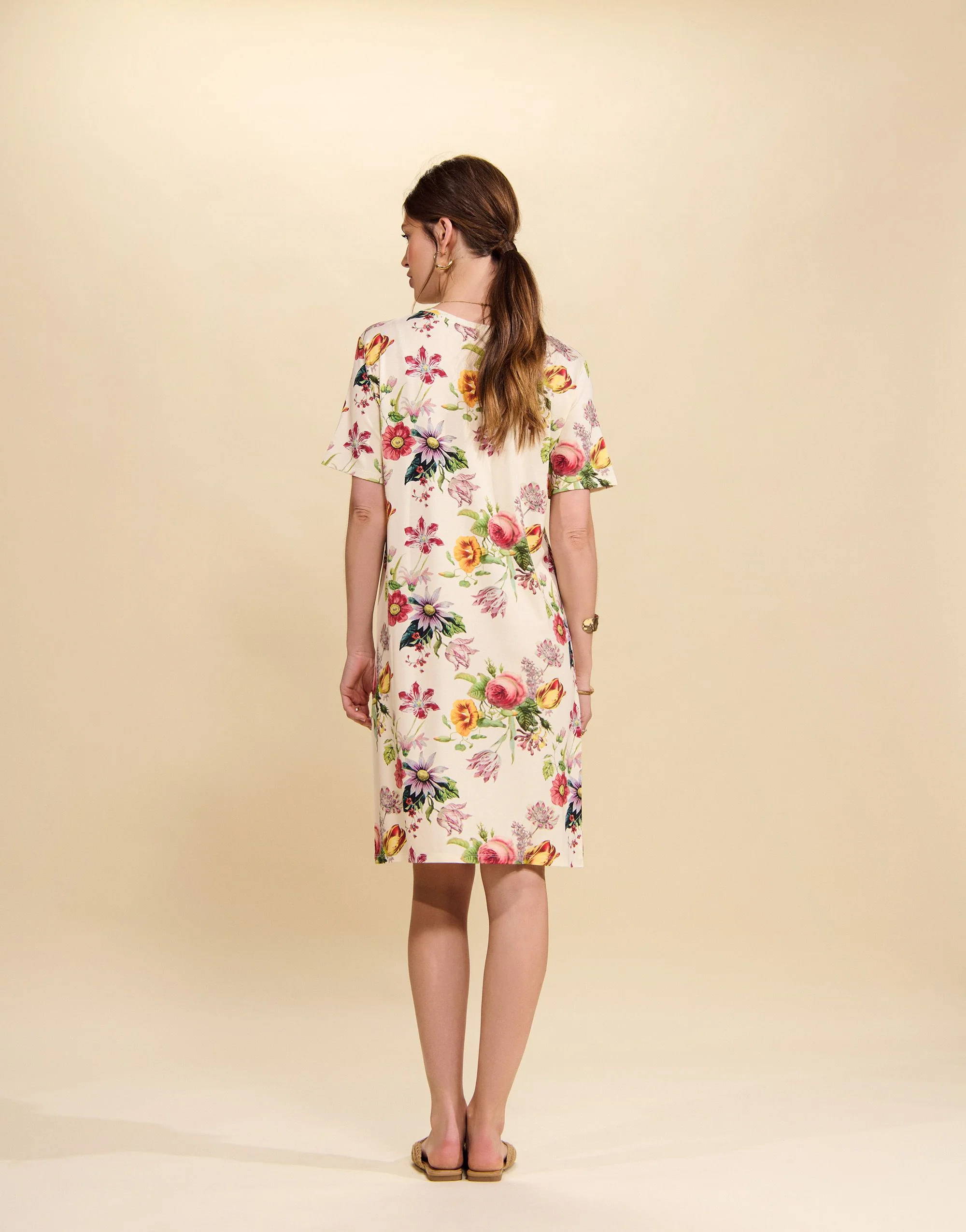 Essenza Emmy Florea Nightdress short sleeve Vanilla - Afbeelding 3