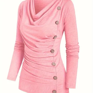 Femke | Casual gebreide top met col en ruches