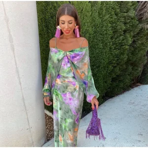 Femke | Elegante lange jurk met open rug