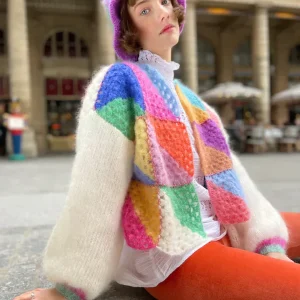 Femke | Kleurrijke gebreide wollen trui