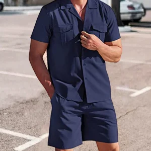 Herenoverhemd en korte broek