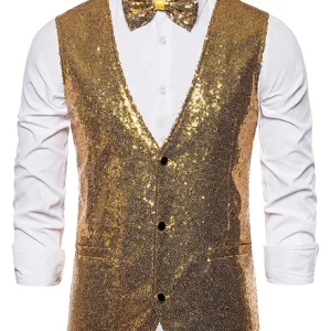 Jasper | Feestelijke gouden blazer voor heren