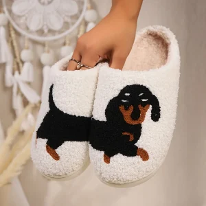 Lara | Gezellige unisex pantoffels met cartoon hond ontwerp