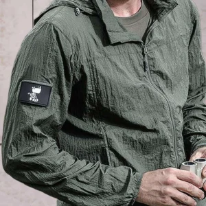 Liam | Lichtgewicht waterdicht jack met capuchon en ritssluiting