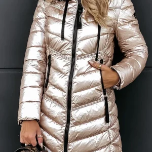 Hoogwaardige en luxe damesjas met bontkraag