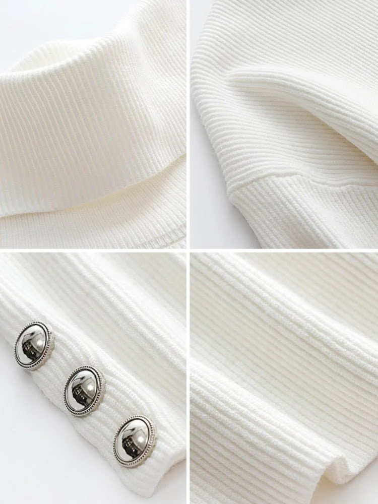 Lulu | Elegante trendy trui met hoge kraag - Afbeelding 9