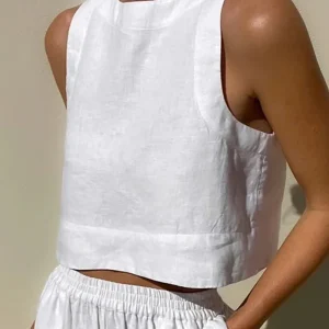 Luna | Tweedelige linnen set voor vrouwen