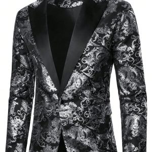Man | Feestelijke paisley blazer