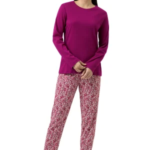 Mey Pink Silhouettes Pyjama – 7/8 Lengte met Lange Mouwen – 100% Katoen (Granita) 1240088